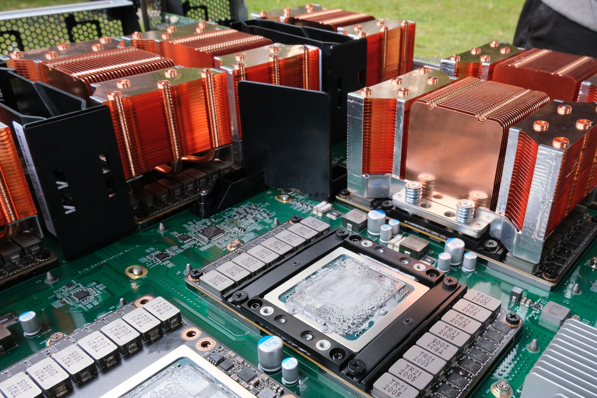 An NVIDIA Tesla datacenter GPU card
